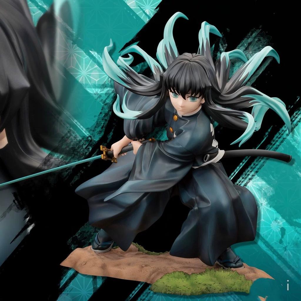 18cm Anime Muichiro Tokitou Battle Form Action Figure Articulated Pvc Model Trend Toy Desktop Ornament Statue Collection Gifts