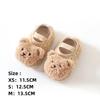 Cute Cartoon Bear Baby Slippers Winter Warm Baby Boat Sock New Infant Floor Socks