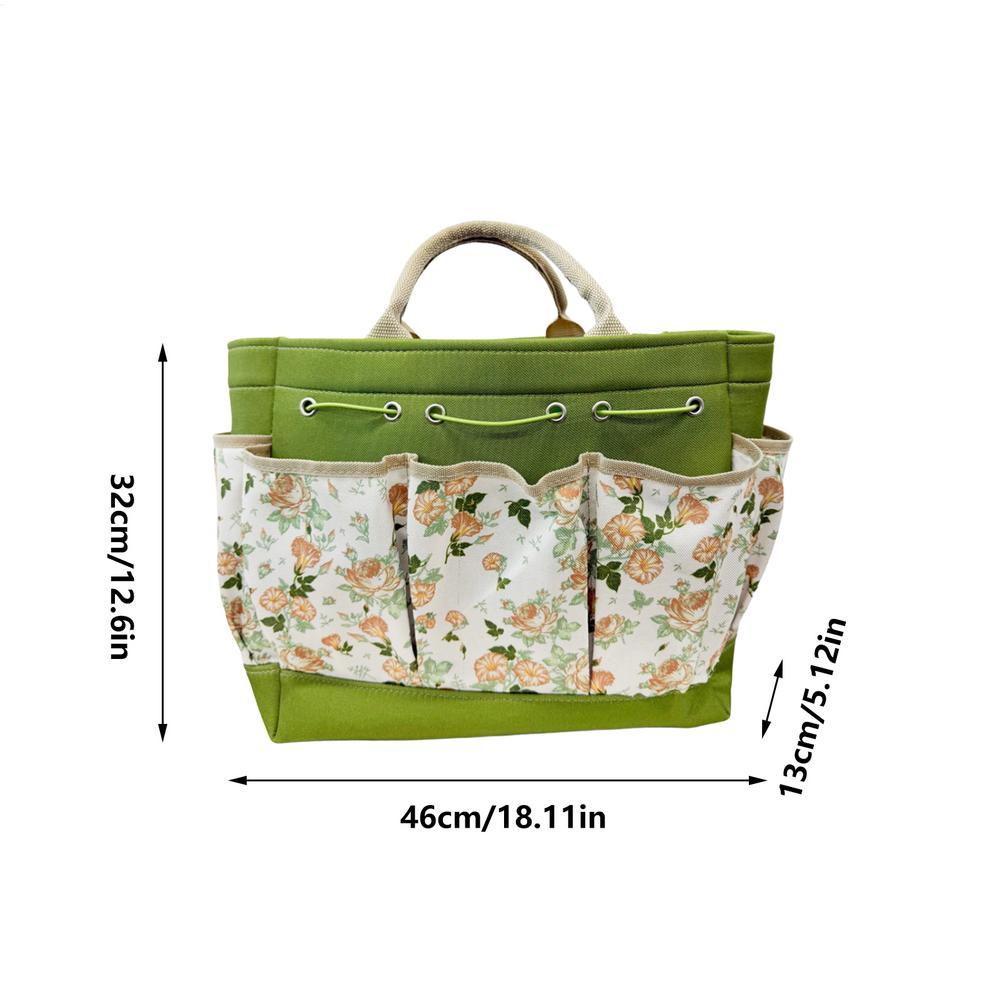 Garden Tool Bag Durable Handheld Gardening and Planting Tool Storage Bag Multi Pocket Garden Tool Organizer Bag Pouch