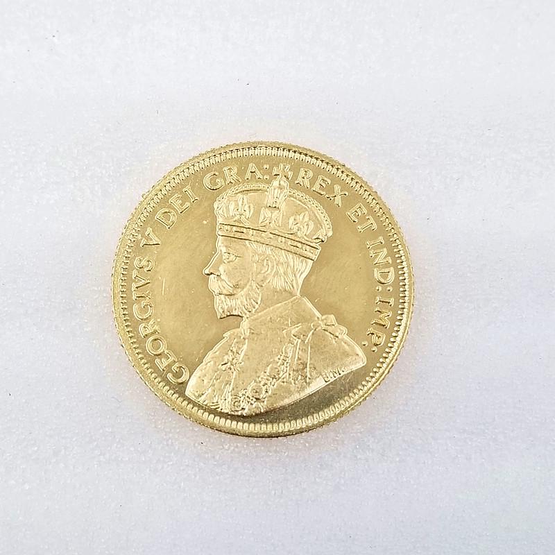 Antique Craft 1914 Canadian Ten Dollar Brass Replica #818 No латунный