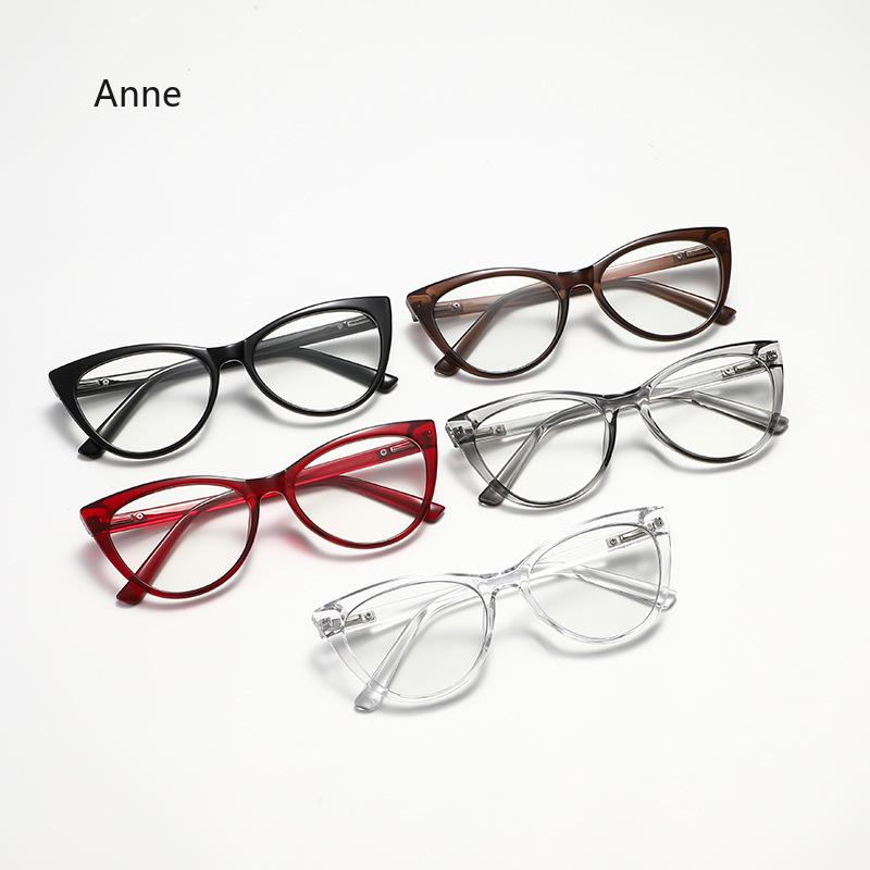 Ladies Trendy Photochromic Myopia Glasses Fashionable Cat Eye Frame Anti Blue Light Eyewear Stylish Women Minus Sight Glasses