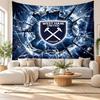 West Ham United Football Wall Tapestry, Soft Fabric Wall Hanging, Decorative Backdrop For Bedroom Home Wall Art