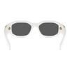 Versace Fashionable Elegant Gray Lens Rectangular Sunglasses Unisex Sunglasses 0VE436140187