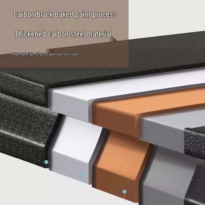 5-Tier Heavy-Duty Steel-Wood Kitchen Storage Rack