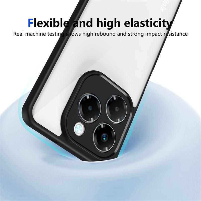 Infinix Note 40X 5G X6838 Case Plating Silicone Bumper Shockproof Clear Back Cover Hard Phone Case for Infinix Note 40X 5G X6838