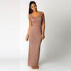 Bodycon Sleeveless Women Maxi Dress Oneck Casual Beach Long Tank Sundress