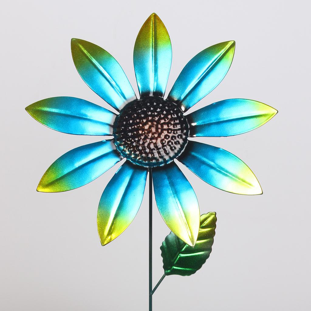 Garden Decoration Stakes, Sunflower, Courtyard Outdoor Wrought Iron Garden Pile Wrought Iron Decoration,Decoration Fake Flower