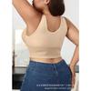 Sutiã Modelador Feminino com Botões Controle de Barriga Puxa-para-Cima Colete Respirável Vazado Sutiã Push-up