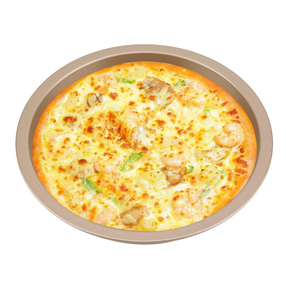 Carbon Steel NOn Stick Round Pizza Plate Pan Cakes Pie Baking Tray Kitchen Tool(6inch)
