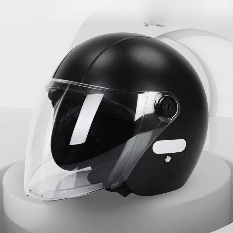New National Standard Class A Electric Vehicle Helmets for Autumn and Winter Warmth In All Seasons for Men and Women Half Helmets