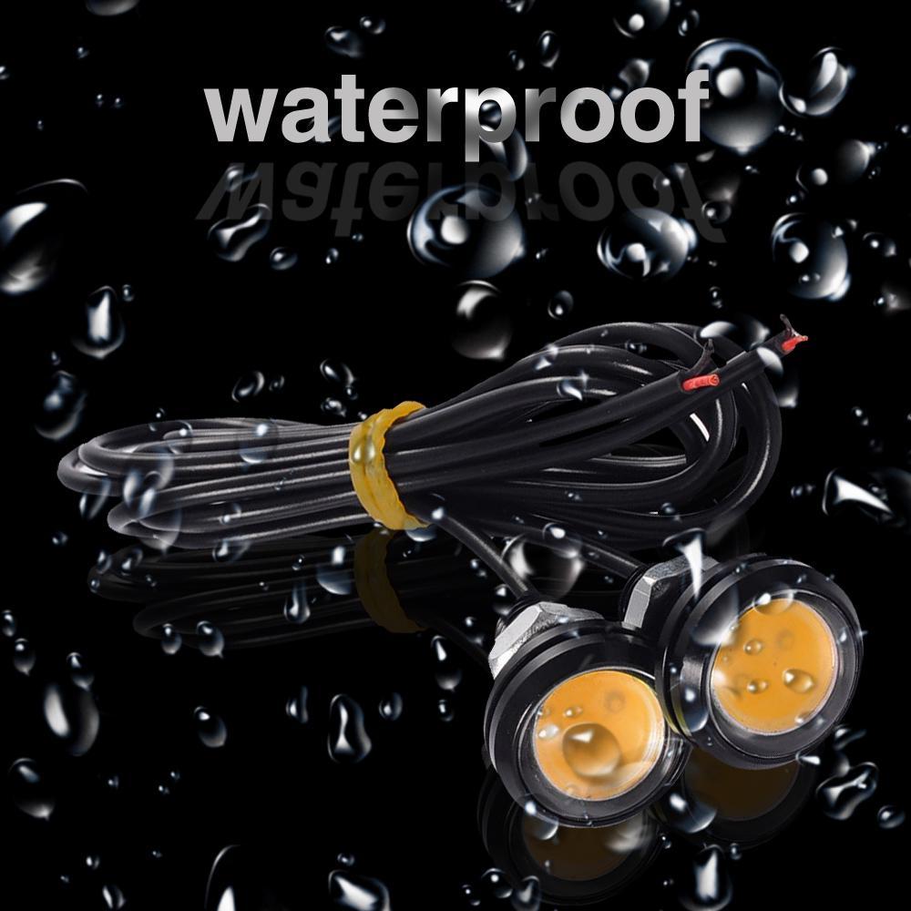 

23mm Eagle Eye светодиодная лампа, DRL Свет Ultra Тонкий водонепроницаемый черный алюминиевый автомобиль Shell Мотоцикл Поворот