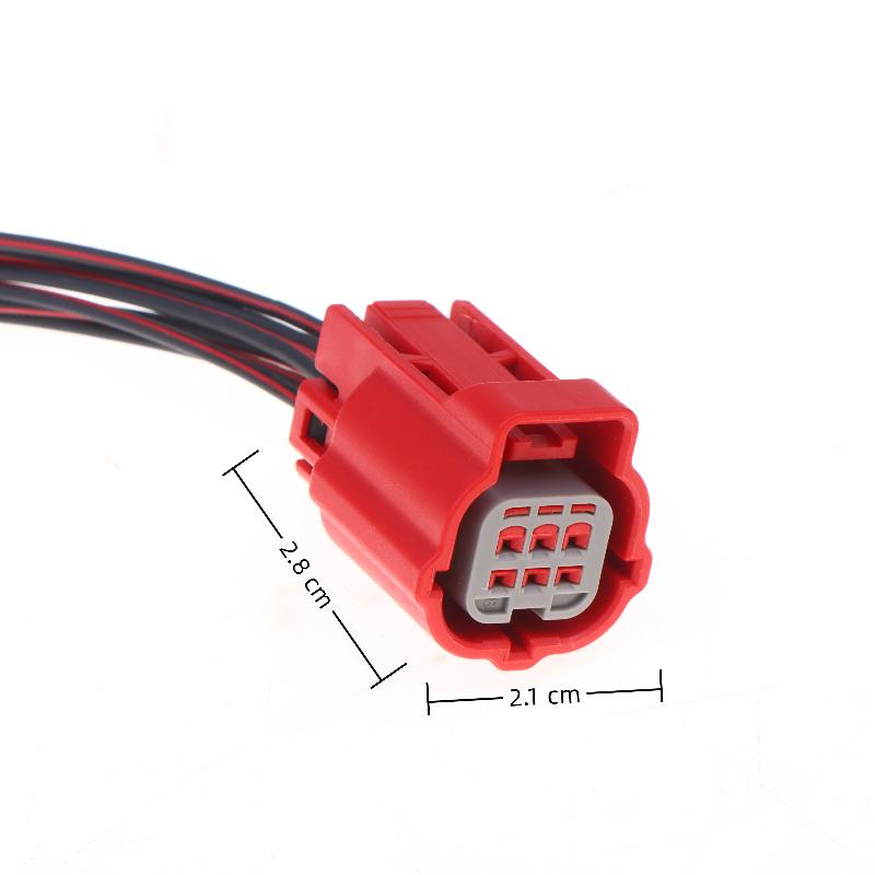 Motorcycle OBD Diagnostic Plug Durable Metal Pins Fuel Injection Tester Adapter 2Pcs DJ7065Y-0.6-11/21 for Frequent Shop Use