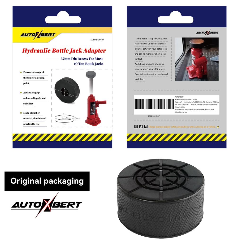 Rubber Jack Pad Lift Car Damage Protection Universal Most 2 Ton Bottle Jack (37mm Recess)