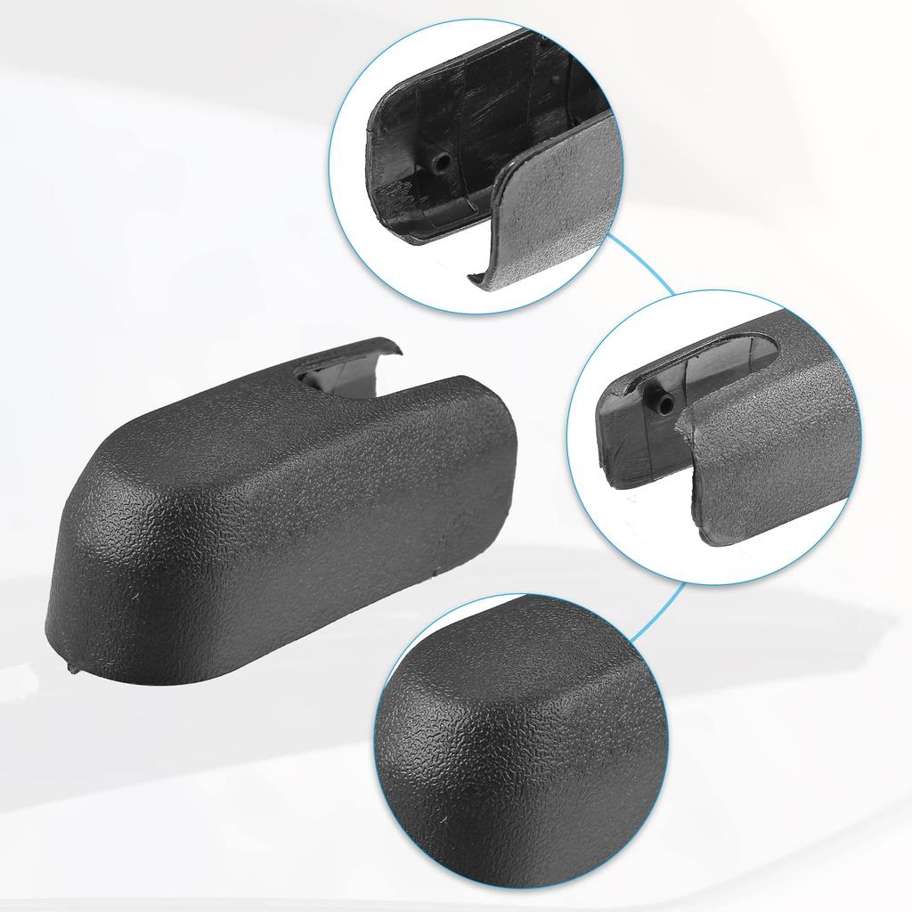 ACROPIX Rear Wiper Arm Nut Cover Cap for Mazda 3 Black 1