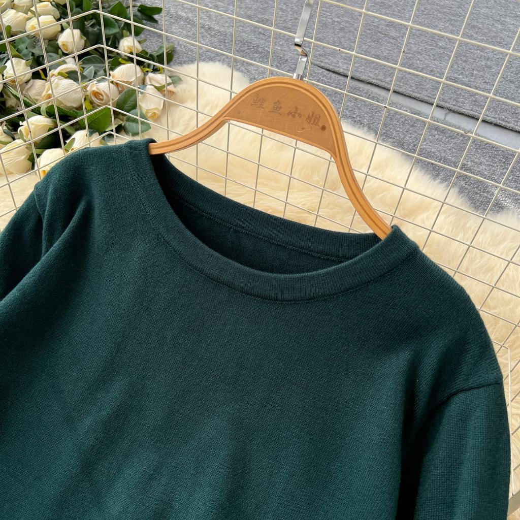 Autumn Winter Women Vintage Jacquard Knitted Sweater Trouser Two Piece Set Full Sleeve Pullover Tops and Wide Leg Pant Tracksuit