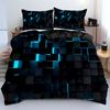 Visual Geometry Art 3d Print Quilt cover set Fashion Cool Technology style grid Bedding Cover Polyester Comfortable Duvet Cover