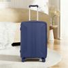 20"/24"/28" 3-Piece PP Spinner Luggage Set – Sizes with Side Handles, Hanging Hooks & Protective Feet – Integrated Combination Lock(Blue)