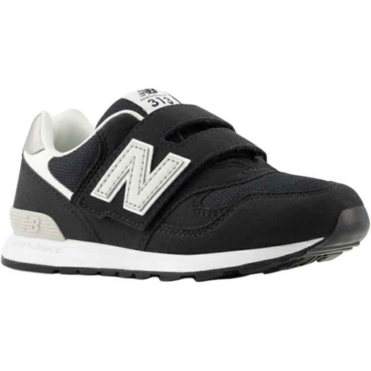 New Balance Nb 313 V2 Synthetic Leather Comfortable Durable Wear-Resistant Low-Top Running Shoes Kids Sneakers Black White P3139JN