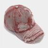 Popular WashedFabric Baseball Hat Distress Baseball Hat Women Beach Hat Photowear Sun Hat Outdoor Sport Camping Hat  Black