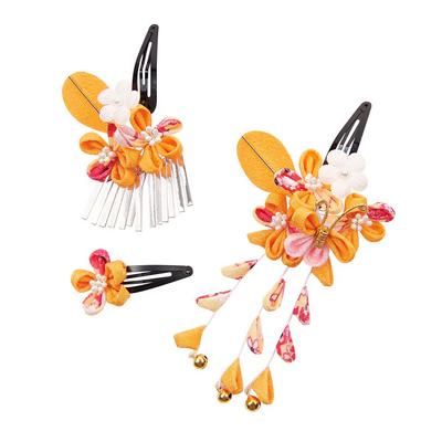 OTAKUMARKET Hair Ornament Set for Set with Design for and Suitable for Girls Aged 3 To Available In 4 Colors Shichi-Go-San Coming-of-Age Ceremonies,