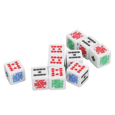 20 Pieces 6 Sided Poker Dice Acrylic Game Dice Set Great for Poker Games Party Supplies Birthday Party Games