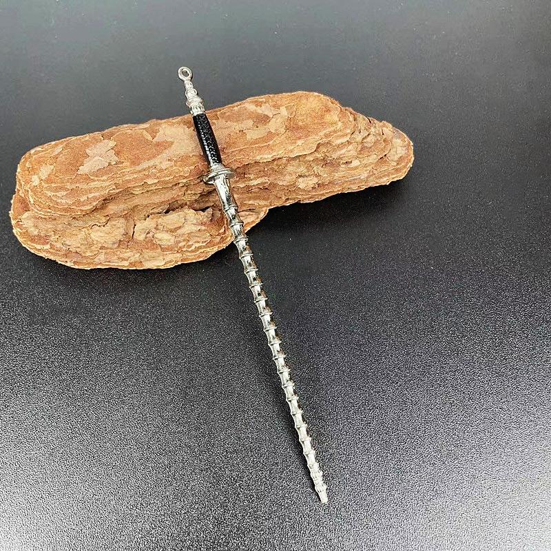 Mini Katana Cosplay Fake Sword Replica, Weapon Decoration Swords Prop, Chinese Metal, Miniature Desk Accessories Retro Toy Knife