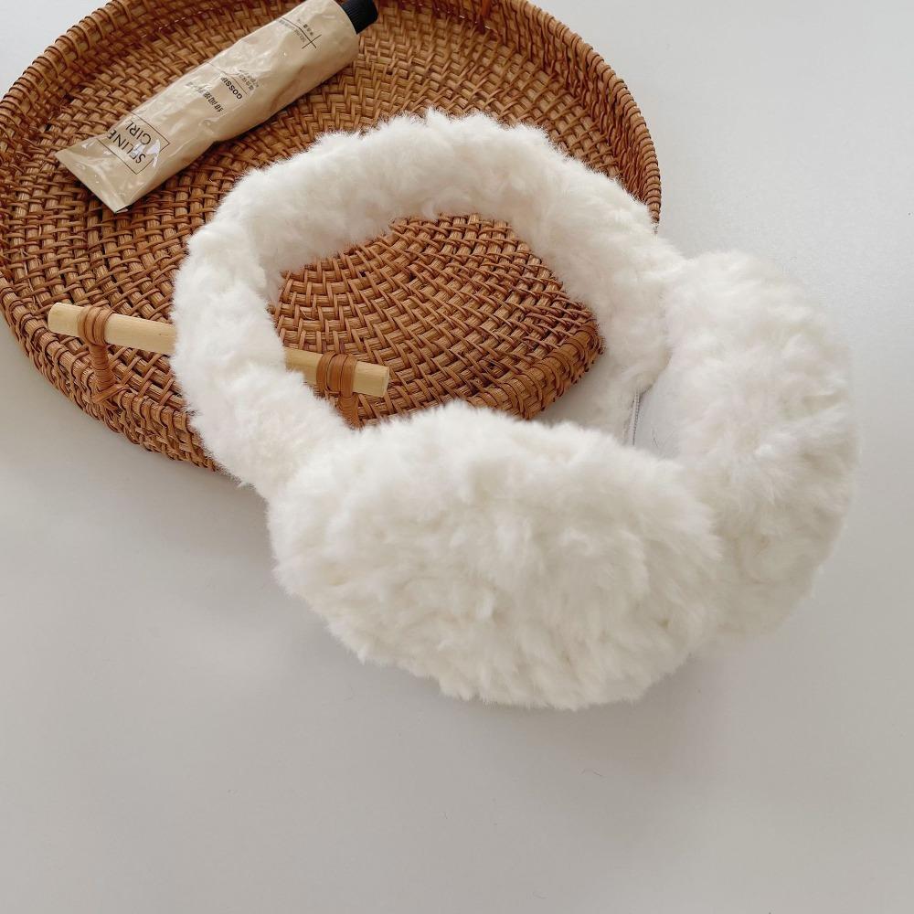 Modă Caldă Pluș Apărătoare Urechi Culoare Solidă Pliabilă Pliantă Clapete Urechi Protecție Urechi Îngroșate Mănuși Urechi Iarnă Exterior