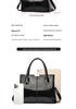 Patent Leather Stone Grain Handbag 2025: New Large Capacity Simple Women's Crossbody & Shoulder Bag