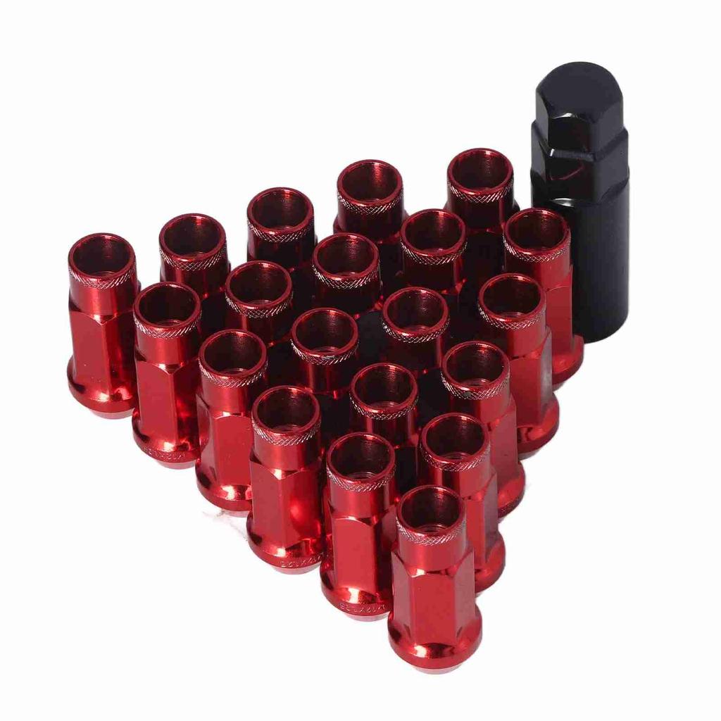 20pcs M12x1.25 Metal Wheel Lug Nuts Universal Car Accessories Replacement for Mitsubishi