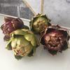 Artificial Artichoke Decoration Realistic Fake Vegetables Fruits Faux Artichoke Bowl Filler for Kitchen Home