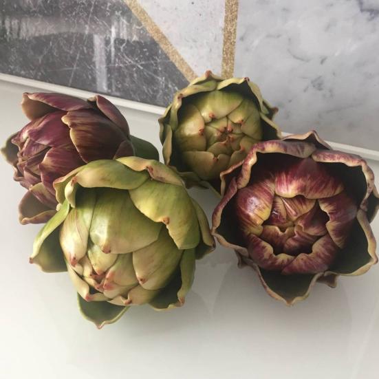 Artificial Artichoke Decoration Realistic Fake Vegetables Fruits Faux Artichoke Bowl Filler for Kitchen Home