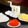 1pc Manual Vegetable Chopper , Shredder , Stainless Steel Blades, Hand Crank Potato, Carrot, and Cucumber Slicer