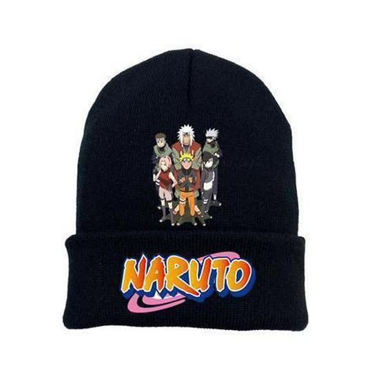 Pletená čepice Anime Naruto & Sasuke - Teplá zimní móda pro muže a studenty