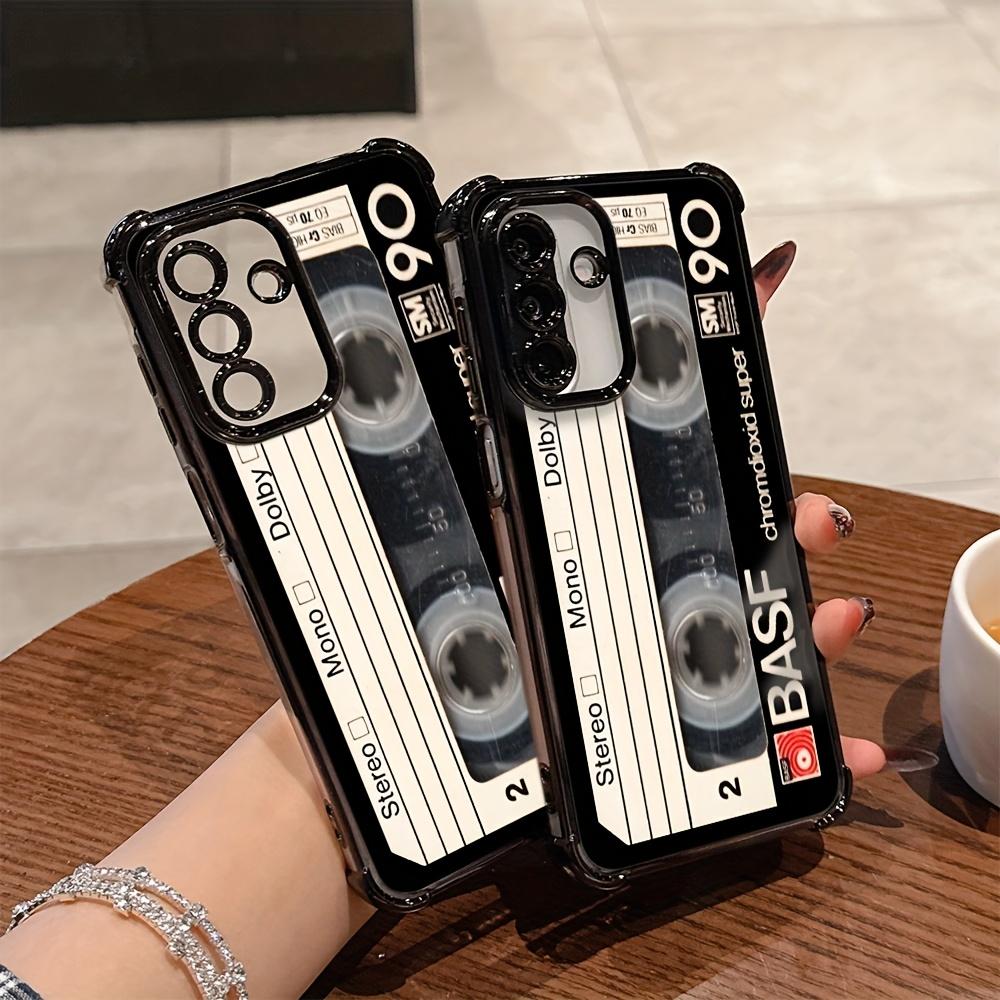 Retro style cassette pattern phone case suitable for Samsung for galaxy S26 S25 S24 S22 S21 S20 FE Ultra Plus 5G anti drop
