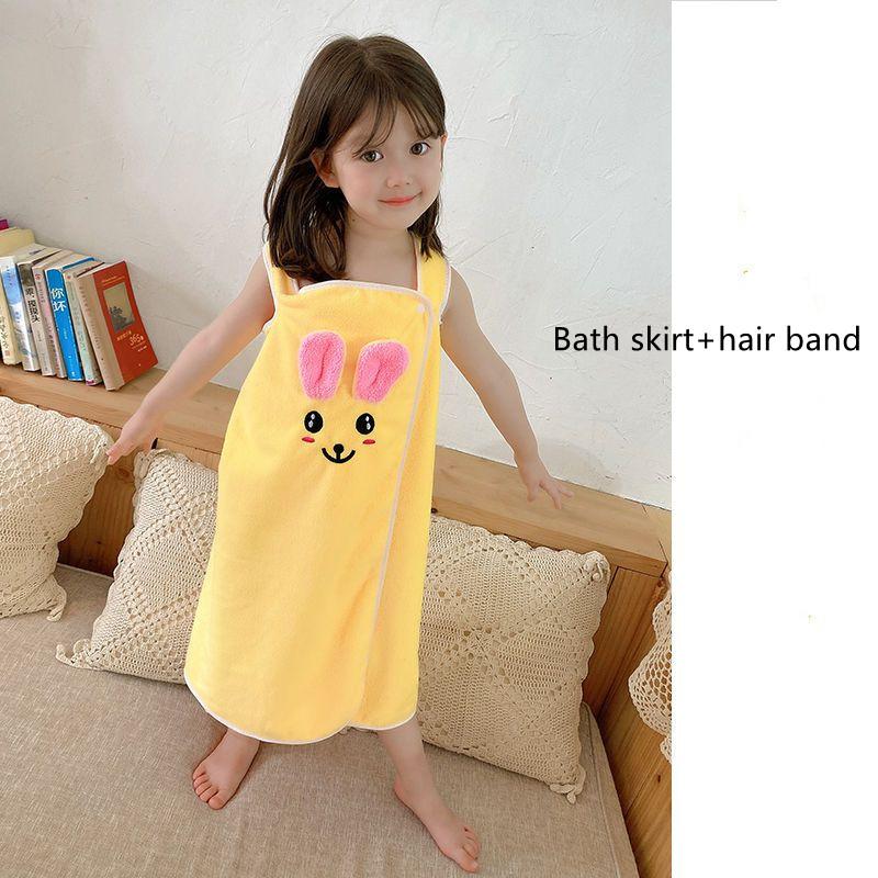 Premium Children'S Bath Towel High-End Children'S Slip Dress Soft Towel Bathrobe Absorbent Bathrobe For Children Ages 3 To 15
