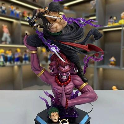 Anime-Figur Roronoa Zoro Actionfiguren Dreitausend Welten Doppelköpfige PVC-Modellkollektion Ornamen Toys