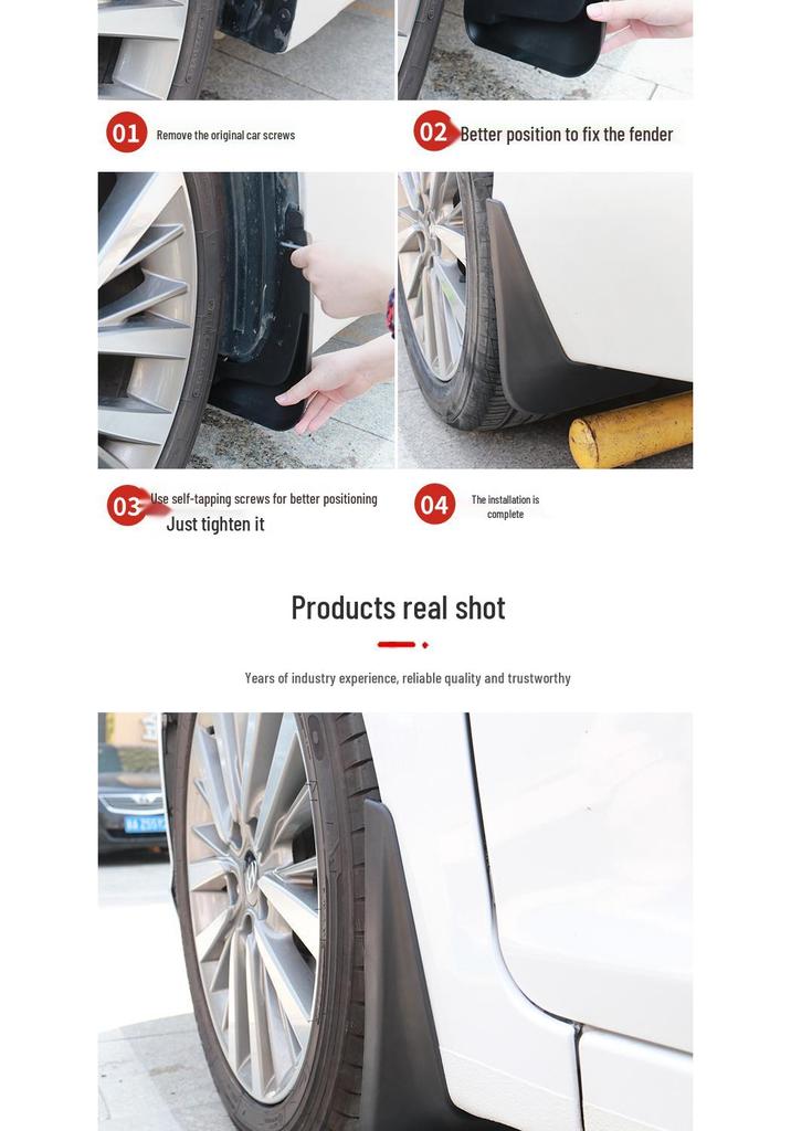 05-10 Volkswagen Touareg Car Tire Mud Flaps