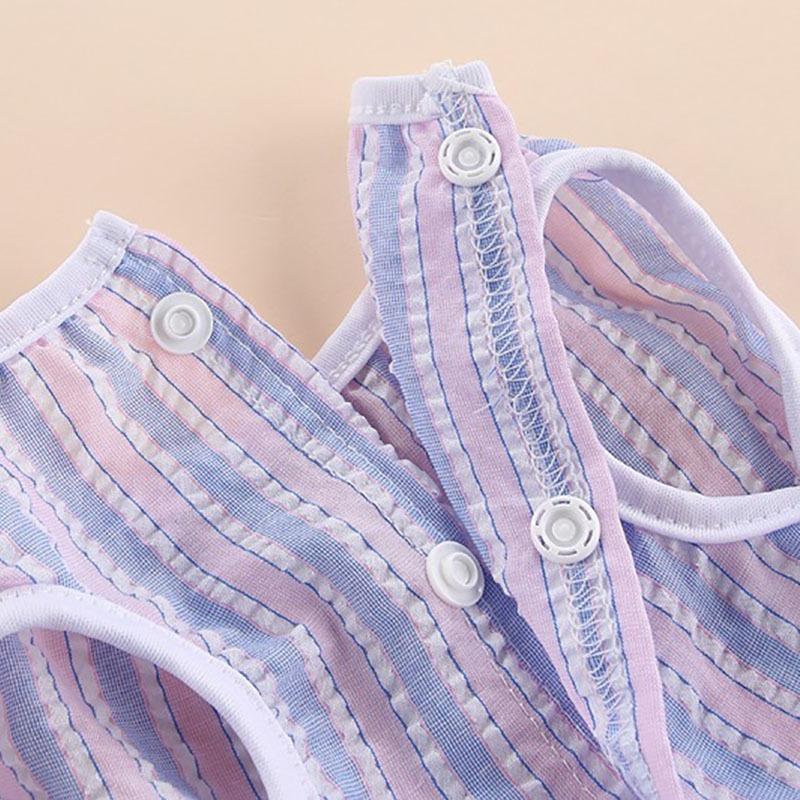 Vertical Stripes Dog Dresses Summer Small Dog Clothes Ropa Perro Chihuahua Cute Skirt Puppy Princess Dress Yorkshire Pet Clothes