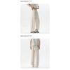Mens Loose Wide Leg Thin Breathable Casual Curved Trousers