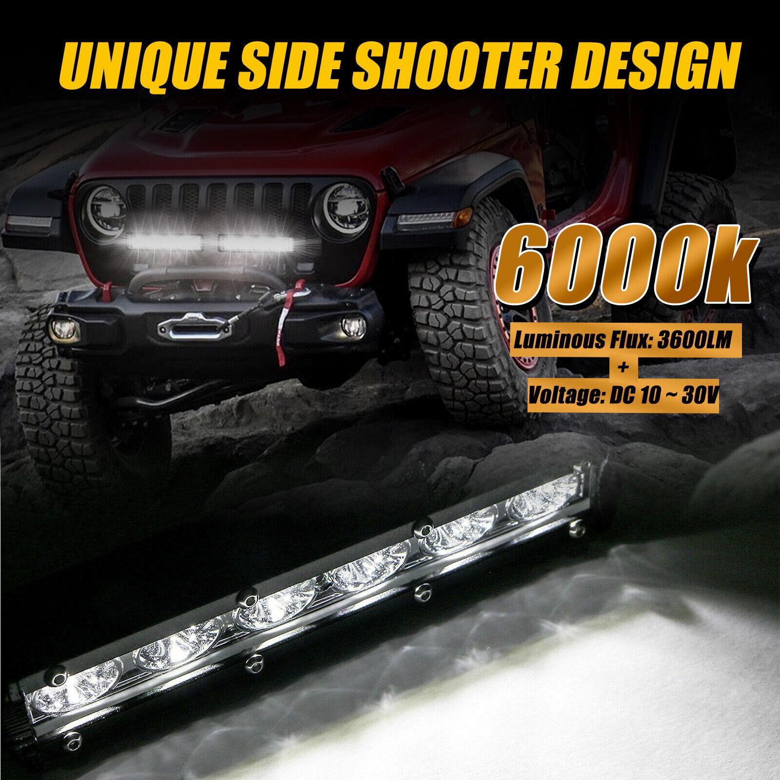 

7 18w Spotlight LED Work Light Bar Lamp 3600lm 6000k Протитуманні фари для позашляховиків 4wd Car Truck чорний