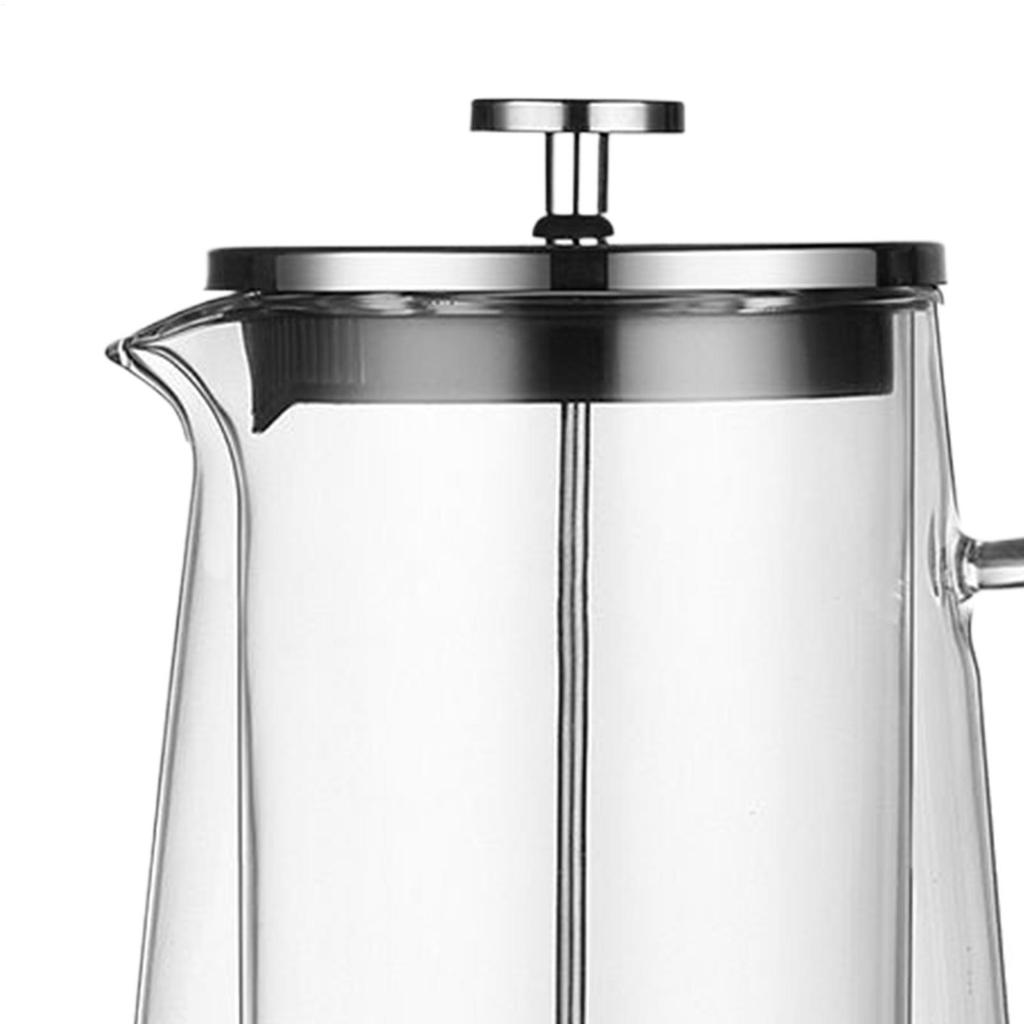 Coffee Presses Glass Stainless Steel Double-Wall Insulated Kettle French Coffee Press for Camping Travel Tea Cafe Home Office