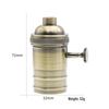Vintage Aluminum E26/E27 Screw Base Lamp Holder Socket, Lighting Accessory, Supports 110V