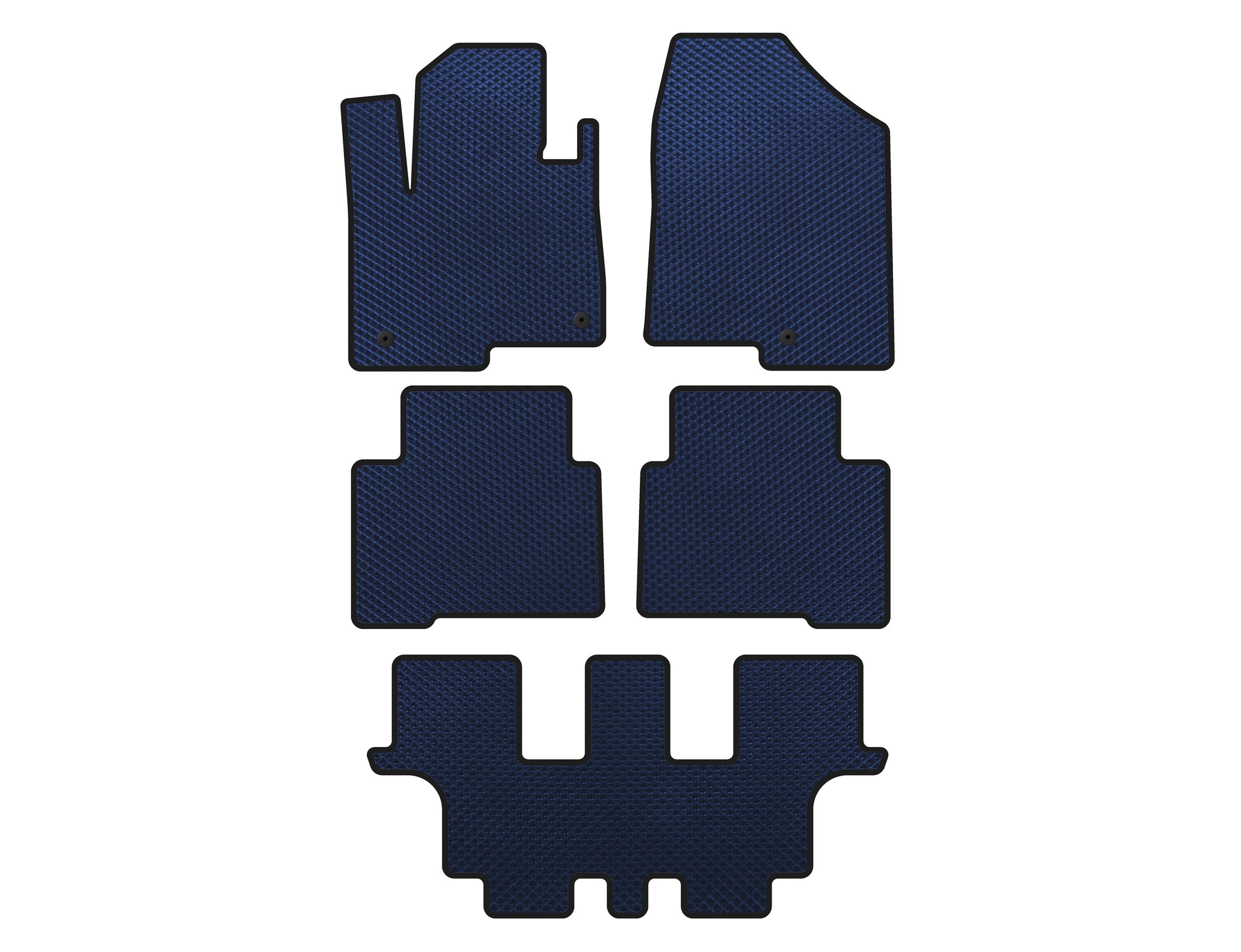 

EVA mats (3 rows, for Grand, Blue) for Hyundai Santa Fe 4 2018-2023