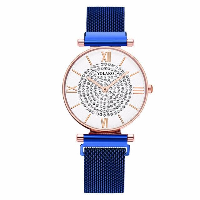 Women Watches Top Brand Luxury Fashion Casual Rose Gold Quartz Ladies Bracelet Watch Alloy Mesh Strap Watches Gift