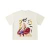 260 GSM Double Yarn 32 Count 100% Cotton Dragon Ball V18 Goku Print Unisex Heavy Cotton T Shirt