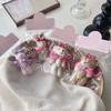 Cute Bear/Rabbit Keychain Soft Plush Keyring Adorable Bag Pendant for Women Girls Lovely Couple Key Rings Ornament