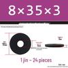Thickened Black Flat Washer: Enhanced Round Metal Spacer for Home Use