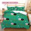Barbapapa2 Pattern Bedding Quilt Set  Home Decoration  Gift (1 * duvet cover + 2 * pillowcase  without core)
