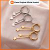 Skyrim Stainless Steel Gold Color Hoop Earrings Women Heart Star Saturn Pendant Tassel Earrings Fashion Jewelry Valentine Gift