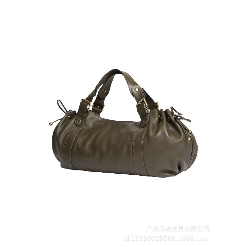 Damen Tasche, Boston Bag, Einfache Handtasche in Unifarbe, Tasche für den Weg zur Arbeit, Einzelne Schulter Crossbody Tote, Weiches Material